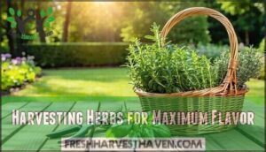 harvesting herbs for maximum flavor