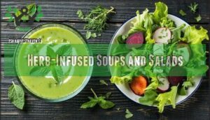 herb-infused soups and salads