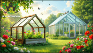 how cold frames differ from greenhouses