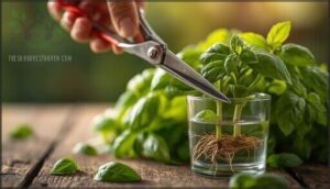 how to take and prepare basil cuttings
