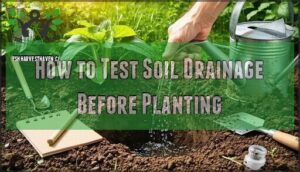 how to test soil drainage before planting