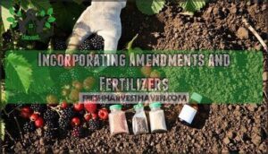 incorporating amendments and fertilizers