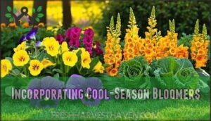 incorporating cool-season bloomers