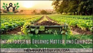 incorporating organic matter and compost