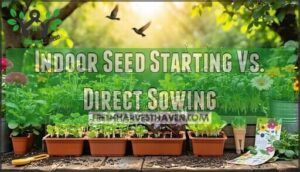 indoor seed starting vs. direct sowing