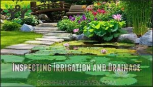 inspecting irrigation and drainage
