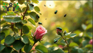 japanese beetles and rose curculios