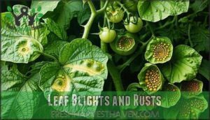leaf blights and rusts