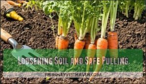 loosening soil and safe pulling