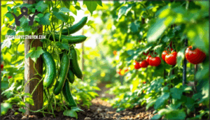 low-maintenance fruiting and vining crops