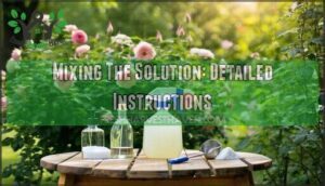 mixing the solution: detailed instructions