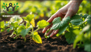 monitoring soil moisture and visual plant cues