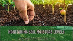 monitoring soil moisture levels