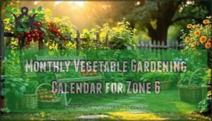 monthly vegetable gardening calendar for zone 6