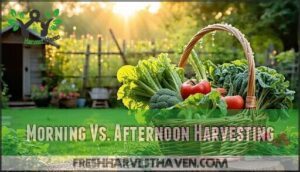 morning vs. afternoon harvesting