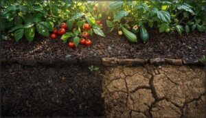 mulch management to retain moisture