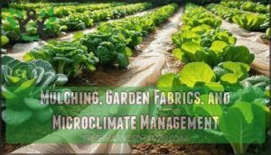 mulching, garden fabrics, and microclimate management