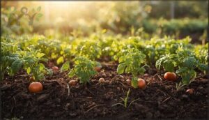 mulching to retain moisture and suppress weeds