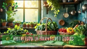 nutrition in harvested foods