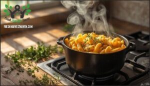 one-pot mac and cheese using fresh herbs