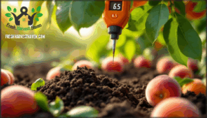 optimal soil ph for peach trees