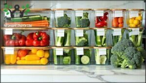 organizing, storing, and labeling prepared meals