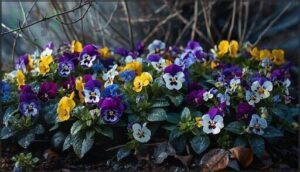 pansies and violas