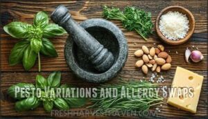 pesto variations and allergy swaps