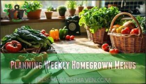planning weekly homegrown menus