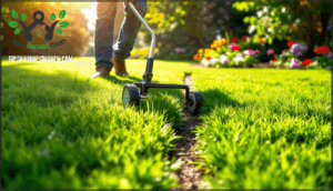 prepare lawn and edging
