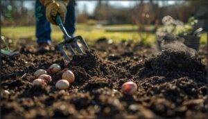 preparing soil for bulb planting