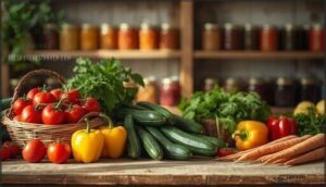 preserving and storing garden harvests