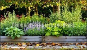 pruning perennials and herbs