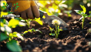 pull weeds before they set seed