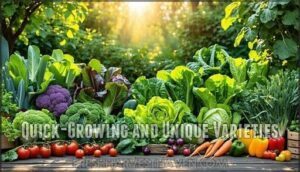 quick-growing and unique varieties