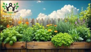 raised beds for early and late harvests