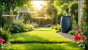 reduce lawn size and high-water areas