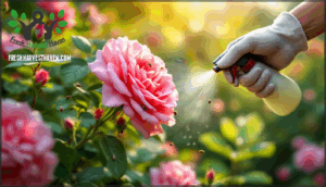 safety and environmental considerations in rose pest control
