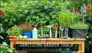 sanitizing garden tools