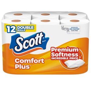 Scott ComfortPlus Toilet Paper, 12 B07BGLT25K