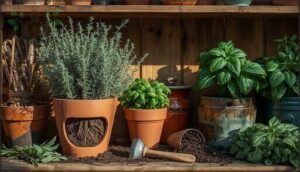 selecting containers for perennial vs. annual herbs selecting containers for perennial vs. annual herbs