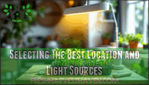 selecting the best location and light sources