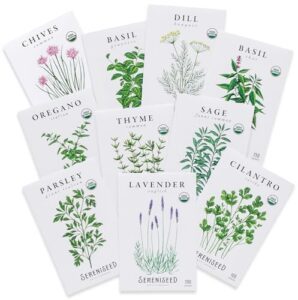 Sereniseed Certified Organic Herb Seeds B08QLFM4GQ