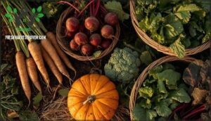 signs of maturity for popular fall vegetables