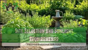 site selection and sunlight requirements