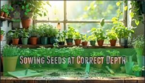 sowing seeds at correct depth sowing seeds at correct depth
