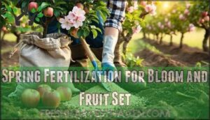 spring fertilization for bloom and fruit set