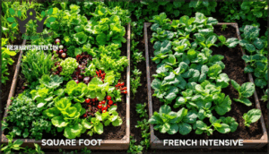 square foot and french intensive gardening methods