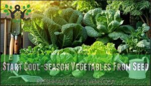 start cool-season vegetables from seed