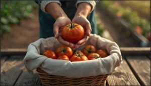 step 5: retrieve produce without bruising